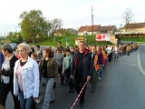 Artur Czernecki  wśród uczestników Białego Marszu