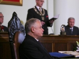 Wygłoszenie laudacji na cześć Prezydenta RP Lecha Kaczyńskiego przez przewodniczącego Rady Miasta Nowego Sącza Artura Czerneckiego