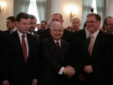 Gratulacje od Prezydenta RP prof.Lecha Kaczyńskiego, w Pałacu Prezydenckim w Warszawie.