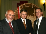 Od lewej Krzysztof Pawłowski,Leszek Balcerowicz,Artur Czernecki