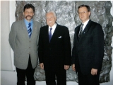 Od lewej Jerzy Giza,Ryszard Kaczorowski,Artur Czernecki